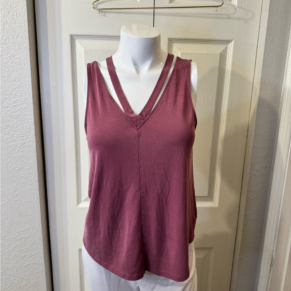 American Eagle Outfitters Double Strap Tank Top - Mauve